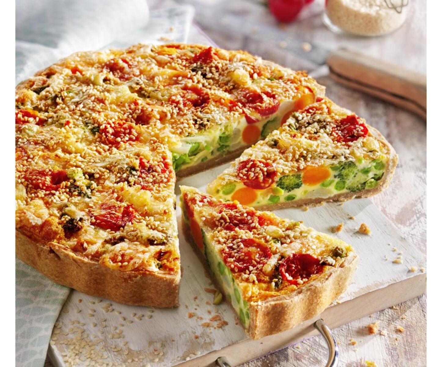 Würzige Sommer-Quiche mit buntem Gemüse | bofrost*Rezepte