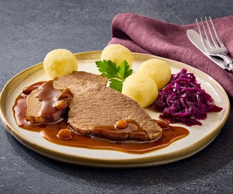 Schlemmer-Menü: Sauerbraten „Rheinische Art“ (Artikelnummer 01797)